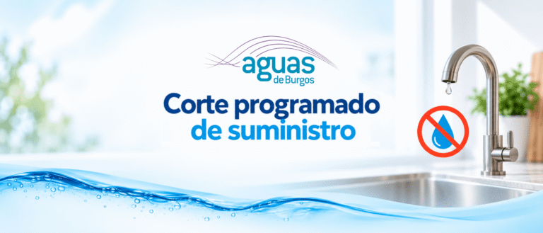 Aguas de Burgos realizará el sábado 26 de septiembre un corte de suministro en el polígono Monte de la Abadesa y en Villagonzalo de Pedernales